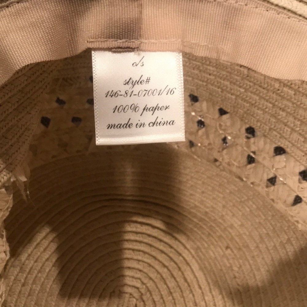 100% paper floppy sun hat - Picture 4 of 8